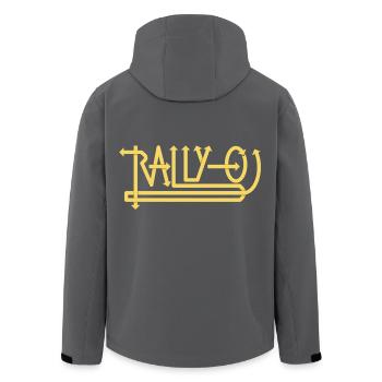 Rally-O – Rally Obedience - Recycelte Männer Softshell-Jacke von Stanley/Stella - Schwarz - Hinten - AI Model Male 185 light (185cm)