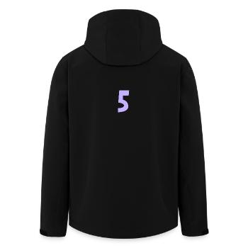 5. 5 YEARS. 5th ANNIVERSARY. 5 YEAR ANNIVERSARY - Men’s Recycled Softshell Jacket by Stanley/Stella - black - Back - AI Model Male 185 light (185cm)