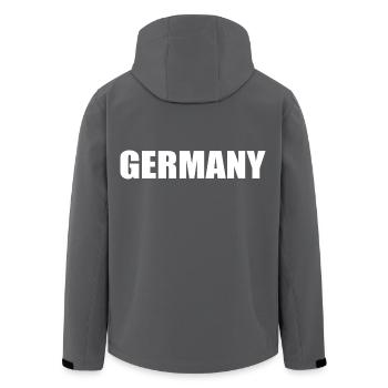 Germany - Veste softshell homme en polyester recyclé Stanley/Stella - charbon - Dos - AI Model Male 185 light (185cm)