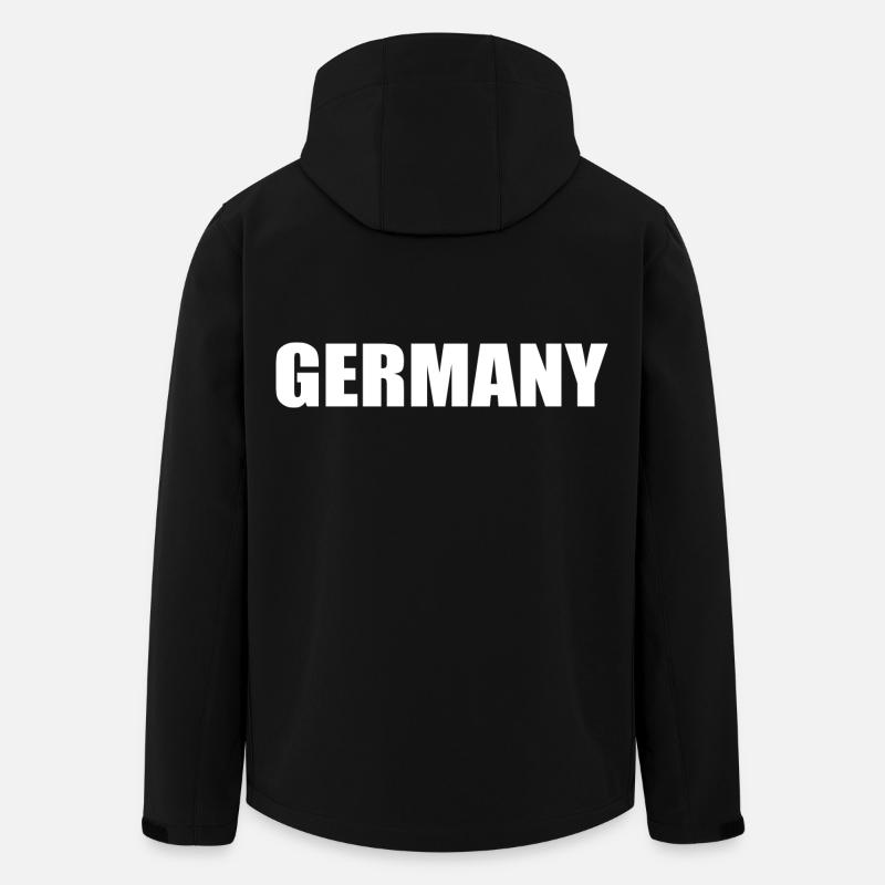 Germany - Men’s Recycled Softshell Jacket by Stanley/Stella - black