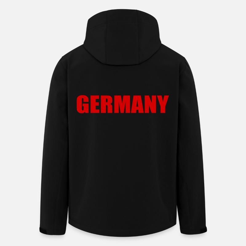 Germany - Men’s Recycled Softshell Jacket by Stanley/Stella - black