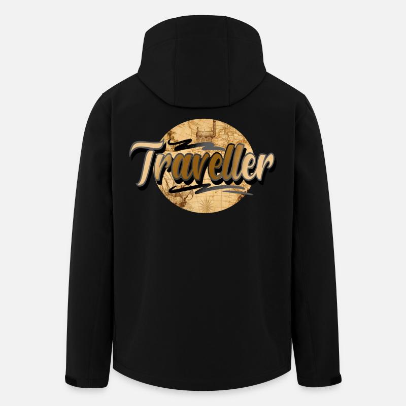 Traveller - Men’s Recycled Softshell Jacket by Stanley/Stella - black