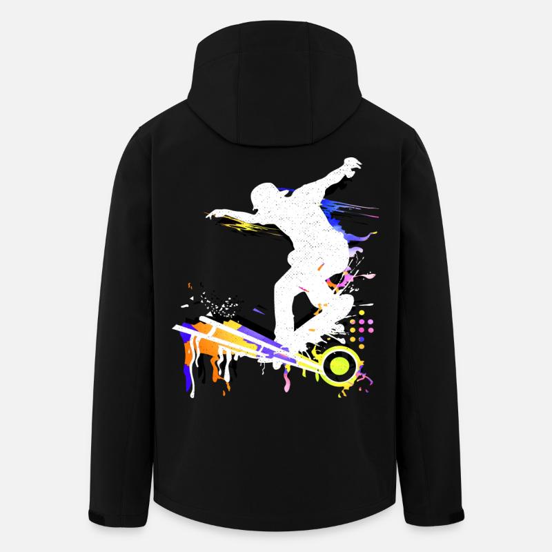 Skate | Skater | Skateboard | Skateboarding - Men’s Recycled Softshell Jacket by Stanley/Stella - black