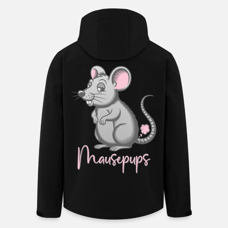 Mausepups Mause Pups Maus Pupsen Furzen Furz - Recycelte Männer Softshell-Jacke von Stanley/Stella - Schwarz