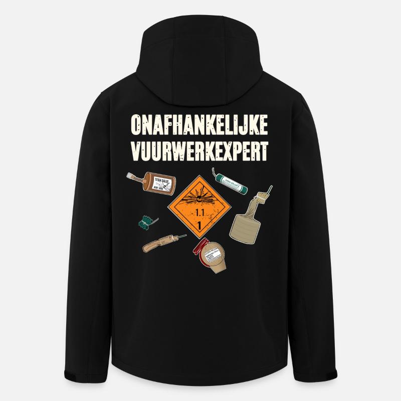 Onafhankelijke Vuurwerkexpert - Veste softshell homme en polyester recyclé Stanley/Stella - noir