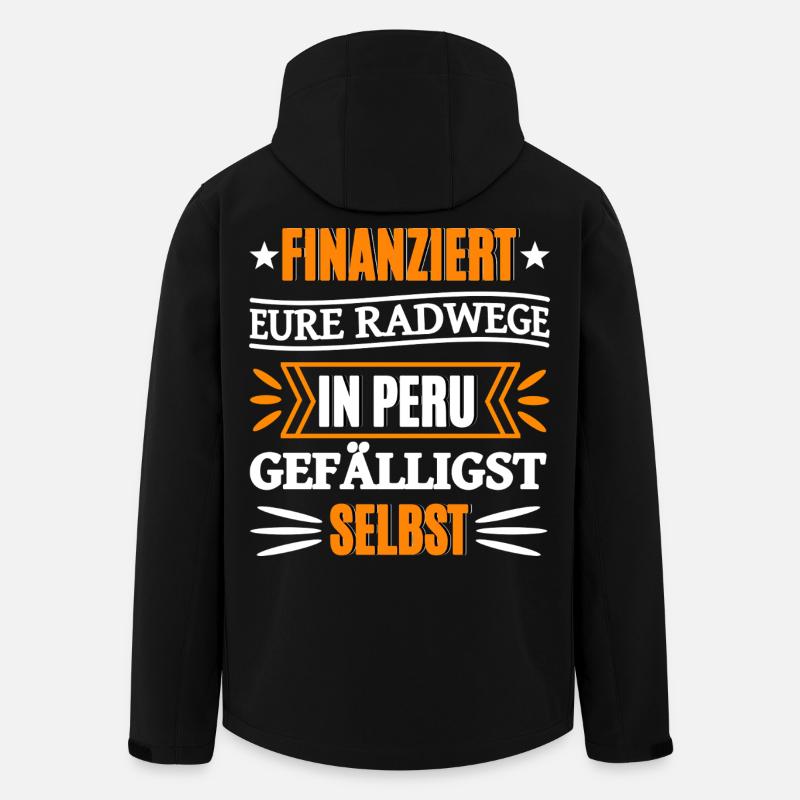 Drôle de dire l’argent - Veste softshell homme en polyester recyclé Stanley/Stella - noir