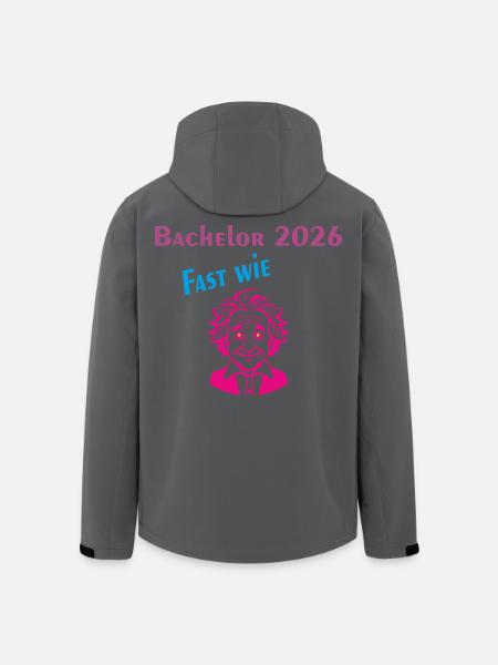 Bachelor 2026: Fast wie Einstein - Recycelte Männer Softshell-Jacke von Stanley/Stella - Schwarz