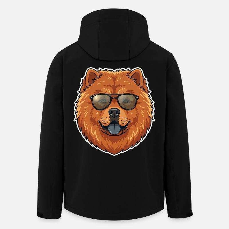 Chow Chow Sonnenbrille - Recycelte Männer Softshell-Jacke von Stanley/Stella - Schwarz