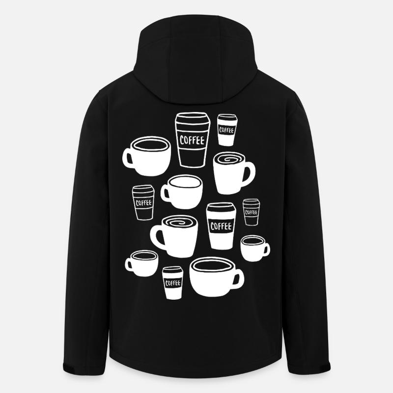 Tasse à café - Veste softshell homme en polyester recyclé Stanley/Stella - noir