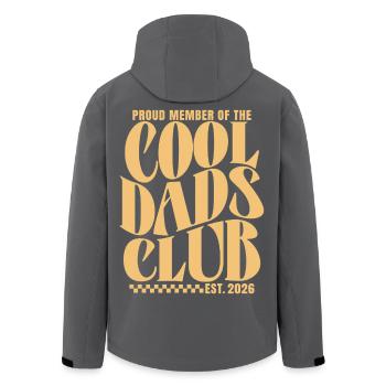 Cool Dads Club - Werdender Papa 2026 Geschenk - Recycelte Männer Softshell-Jacke von Stanley/Stella - Schwarz - Hinten - AI Model Male 185 light (185cm)