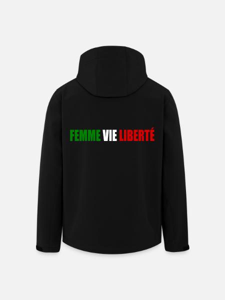 Femme vie liberte - Men’s Recycled Softshell Jacket by Stanley/Stella - black