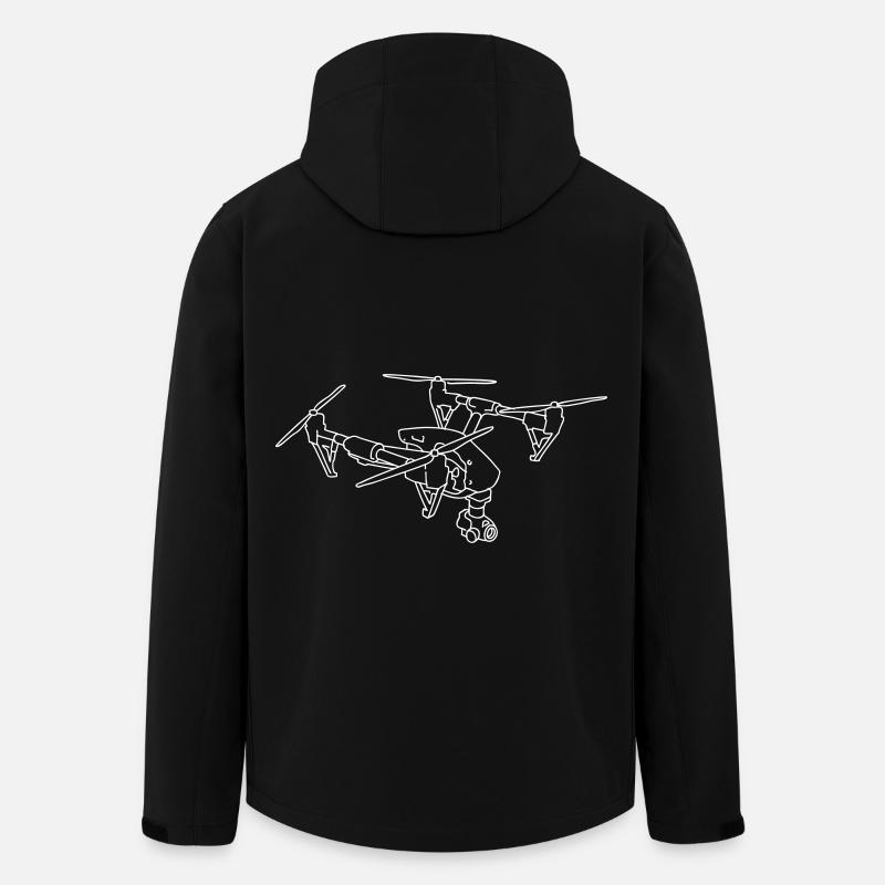 Drohne - Recycelte Männer Softshell-Jacke von Stanley/Stella - Schwarz