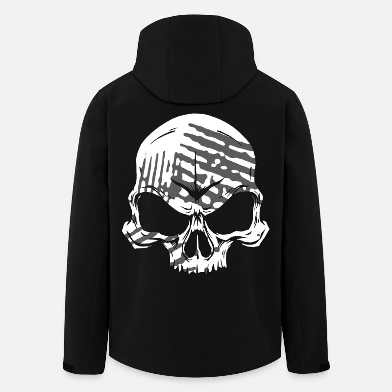 Skull - Recycelte Männer Softshell-Jacke von Stanley/Stella - Schwarz