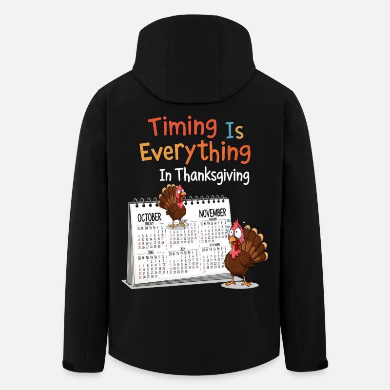 Thanksgiving Timing - Recycelte Männer Softshell-Jacke von Stanley/Stella - Schwarz