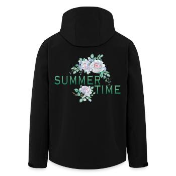 Roses - Veste softshell homme en polyester recyclé Stanley/Stella - noir - Dos - AI Model Male 185 light (185cm)