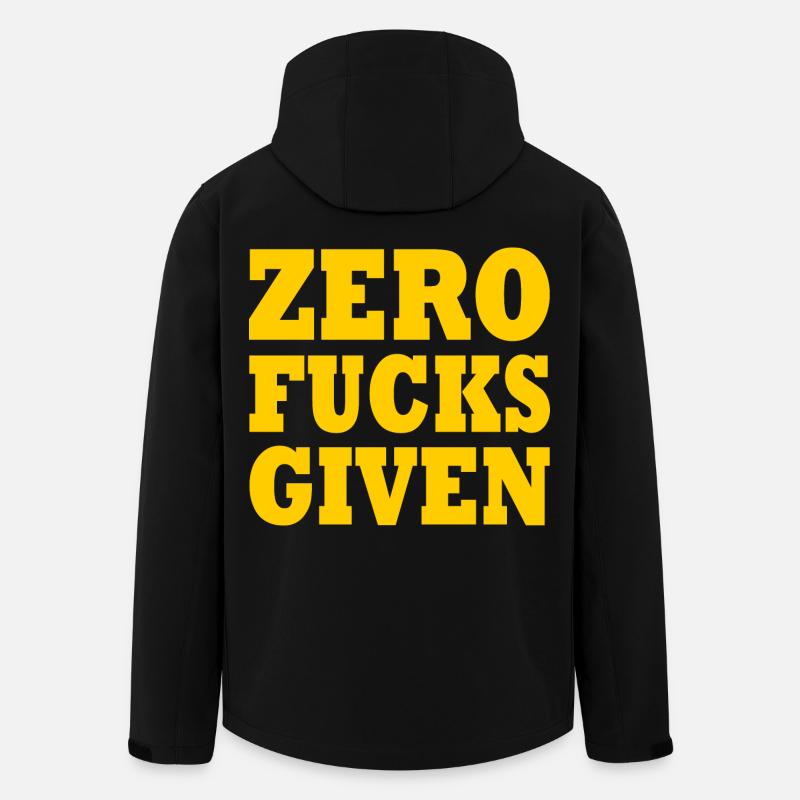 Zero fucks given - Veste softshell homme en polyester recyclé Stanley/Stella - noir
