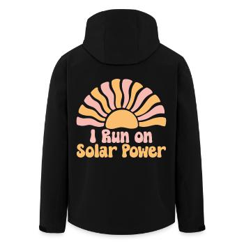 Je fonctionne à l’énergie solaire - Veste softshell homme en polyester recyclé Stanley/Stella - noir - Dos - AI Model Male 185 light (185cm)
