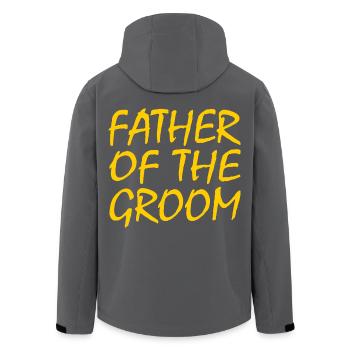 Father of the groom - Veste softshell homme en polyester recyclé Stanley/Stella - noir - Dos - AI Model Male 185 light (185cm)