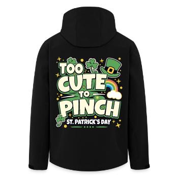 Trop mignon pour être pincé SAINT-PATRICK - Veste softshell homme en polyester recyclé Stanley/Stella - noir - Dos - AI Model Male 185 light (185cm)
