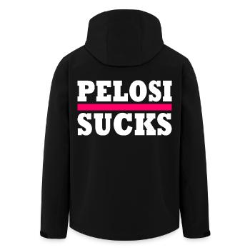 Nancy pelosi sucks - Recycelte Männer Softshell-Jacke von Stanley/Stella - Schwarz - Hinten - AI Model Male 185 light (185cm)