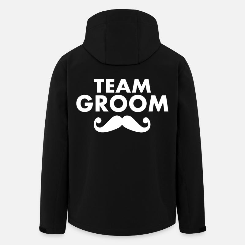 Team groom - Men’s Recycled Softshell Jacket by Stanley/Stella - black