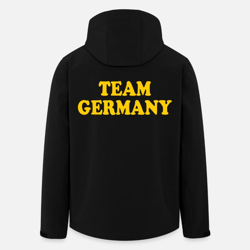 germany - Men’s Recycled Softshell Jacket by Stanley/Stella - black