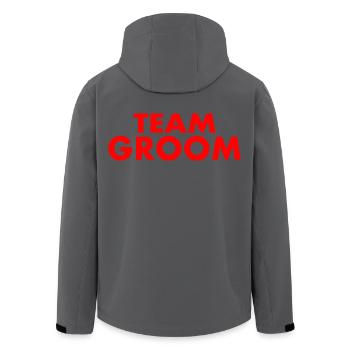 Team groom - Veste softshell homme en polyester recyclé Stanley/Stella - noir - Dos - AI Model Male 185 light (185cm)