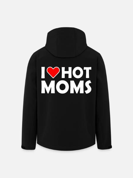 I love hot moms - Men’s Recycled Softshell Jacket by Stanley/Stella - black