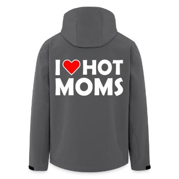 I love hot moms - Recycelte Männer Softshell-Jacke von Stanley/Stella - Anthrazit - Hinten - AI Model Male 185 light (185cm)