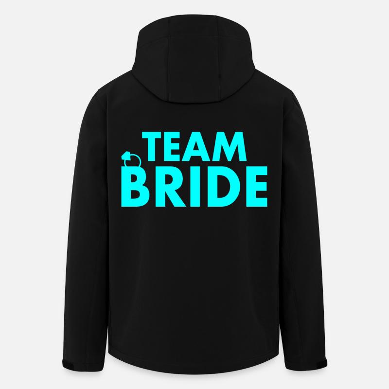 Team bride - Recycelte Männer Softshell-Jacke von Stanley/Stella - Schwarz