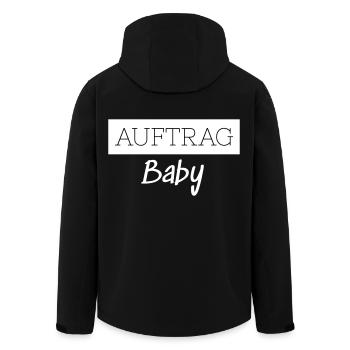 Commander Bébé Famille Enfant Parents Drôle Cadeau - Veste softshell homme en polyester recyclé Stanley/Stella - noir - Dos - AI Model Male 185 light (185cm)