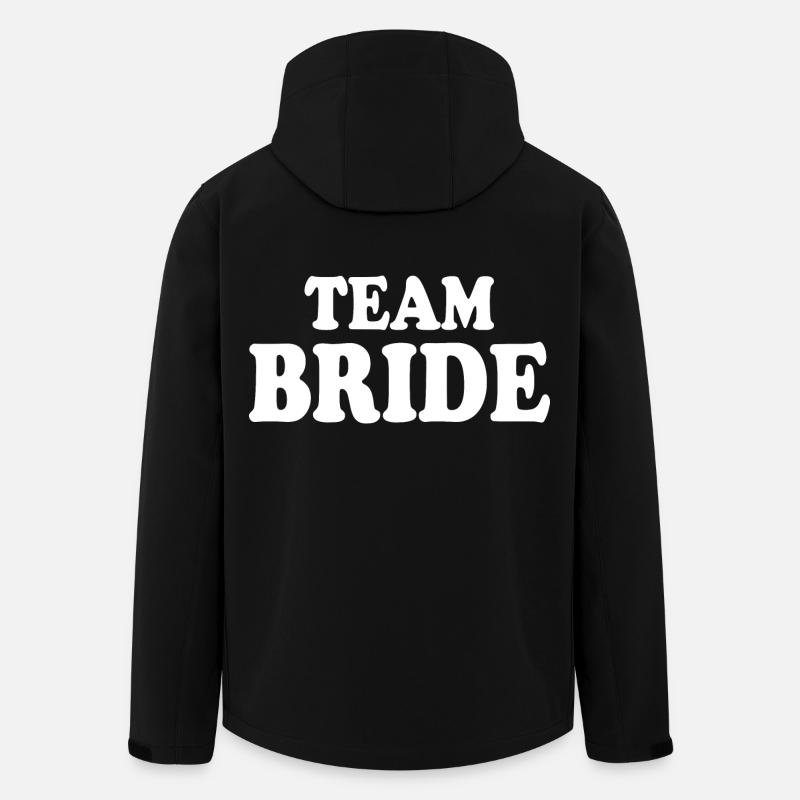 Team bride - Recycelte Männer Softshell-Jacke von Stanley/Stella - Schwarz