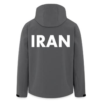 Iran - Recycelte Männer Softshell-Jacke von Stanley/Stella - Anthrazit - Hinten - AI Model Male 185 light (185cm)