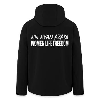Women life freedom jin jiyan azadi - Recycelte Männer Softshell-Jacke von Stanley/Stella - Schwarz - Hinten - AI Model Male 185 light (185cm)