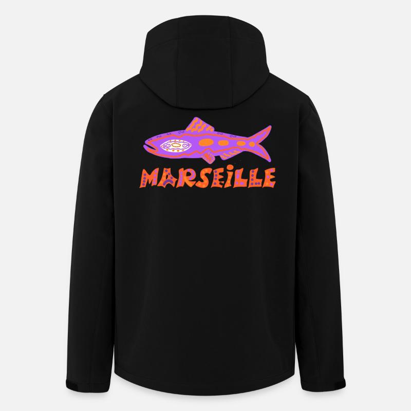Sardinen-Marseillaise - Recycelte Männer Softshell-Jacke von Stanley/Stella - Schwarz