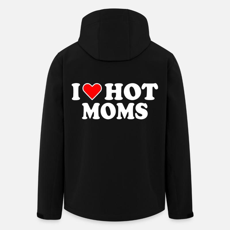 I love hot moms - Veste softshell homme en polyester recyclé Stanley/Stella - noir