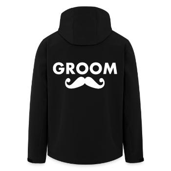 Groom - Veste softshell homme en polyester recyclé Stanley/Stella - noir - Dos - AI Model Male 185 light (185cm)