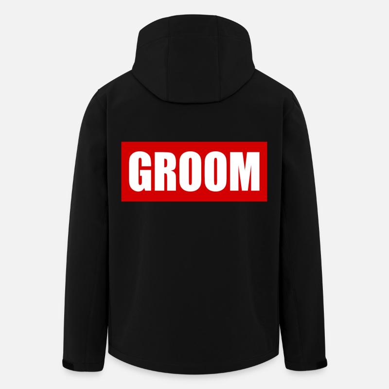 Groom - Recycelte Männer Softshell-Jacke von Stanley/Stella - Schwarz