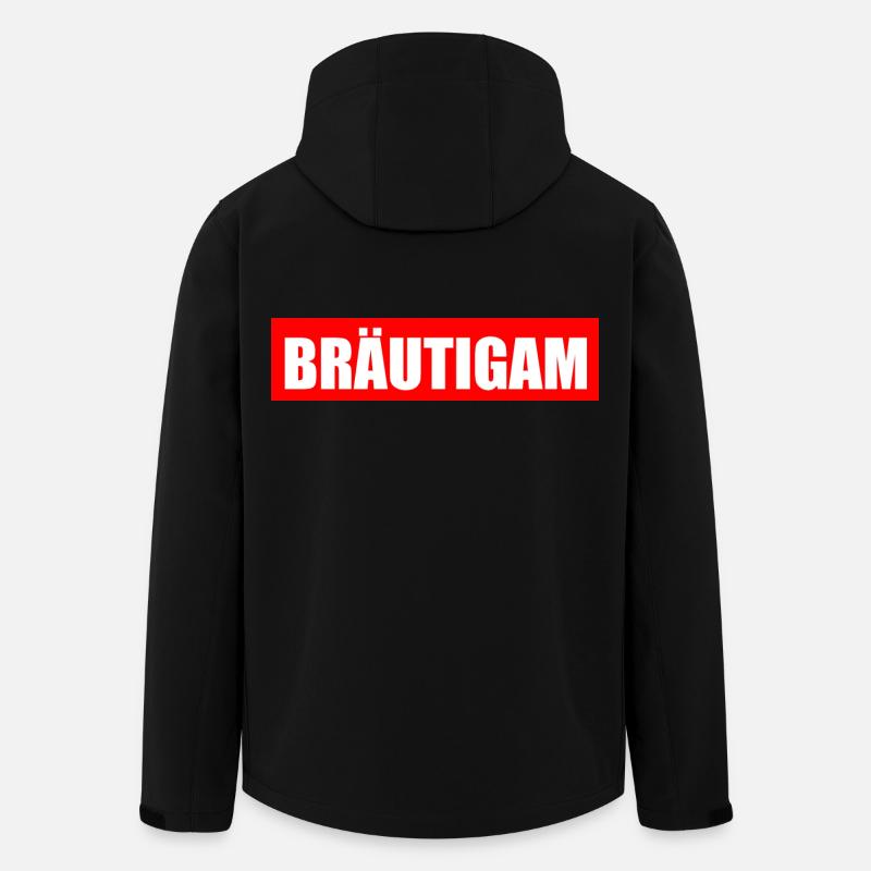 bräutigam - Recycelte Männer Softshell-Jacke von Stanley/Stella - Schwarz