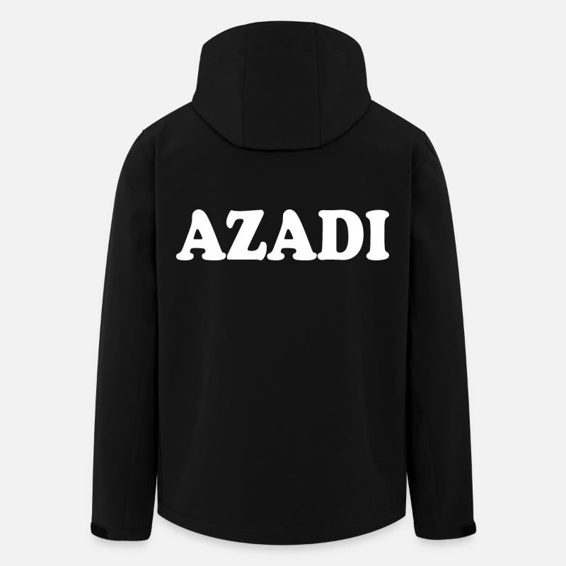 Azadi - Recycelte Männer Softshell-Jacke von Stanley/Stella - Schwarz
