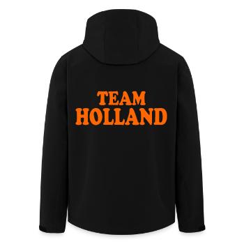 Team holland - Veste softshell homme en polyester recyclé Stanley/Stella - noir - Dos - AI Model Male 185 light (185cm)