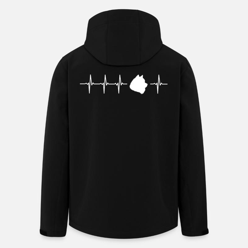 Cute Samoyed Gift Idea - Men’s Recycled Softshell Jacket by Stanley/Stella - black