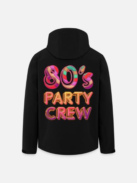 80's Party Crew - Recycelte Männer Softshell-Jacke von Stanley/Stella - Schwarz