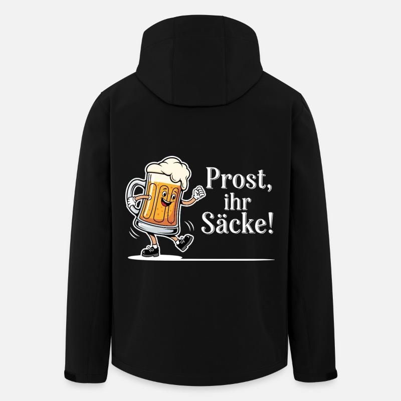 Prost, ihr Säcke ! - Recycelte Männer Softshell-Jacke von Stanley/Stella - Schwarz