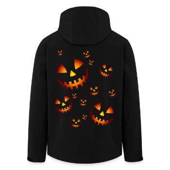Les citrouilles - Veste softshell homme en polyester recyclé Stanley/Stella - noir - Dos - AI Model Male 185 light (185cm)