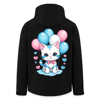 Süße Baby Katze - Recycelte Männer Softshell-Jacke von Stanley/Stella - Schwarz - Hinten - AI Model Male 185 light (185cm)