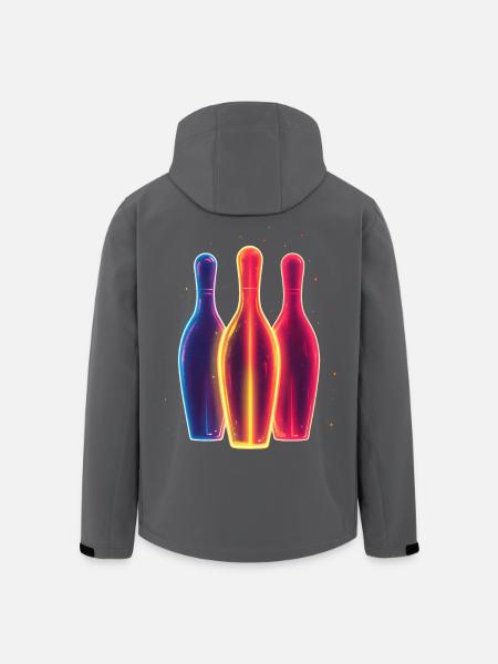 90s Bowling - Men’s Recycled Softshell Jacket by Stanley/Stella - black