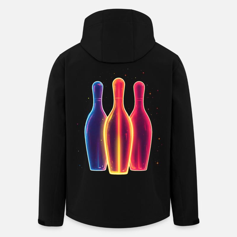 Bowling des années 90 - Veste softshell homme en polyester recyclé Stanley/Stella - noir