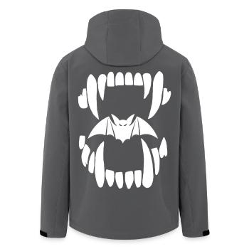 Vampire jaw - Men’s Recycled Softshell Jacket by Stanley/Stella - anthracite - Back - AI Model Male 185 light (185cm)