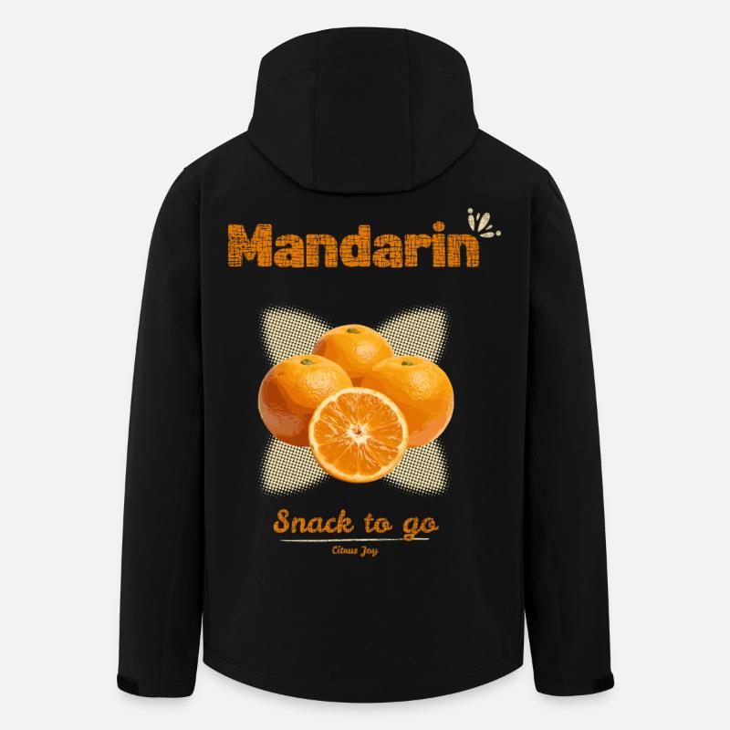 Mandarinen | Snack To Go - Recycelte Männer Softshell-Jacke von Stanley/Stella - Schwarz